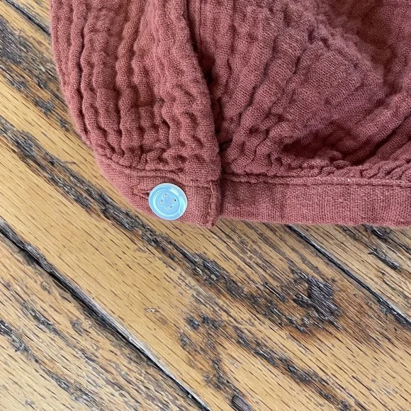 Madewell Lightspun Burnt Clay Orange Midi Dress Sz M New with Tags - Picture 7 of 13